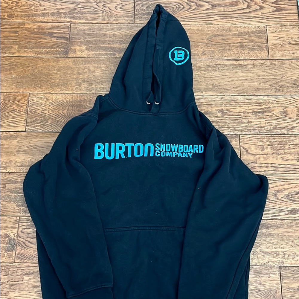 Burton Black Hoodie with Blue Logo